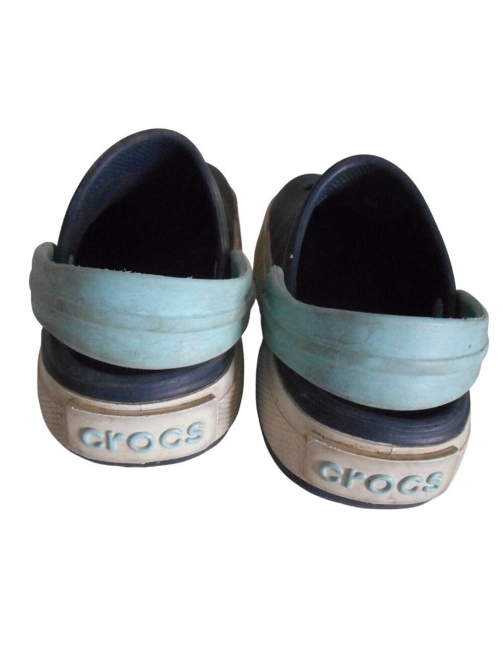 Preowned Crocs Unisex Clog Sz 8/9 Blue - Picture 5 of 7